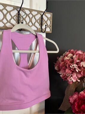 Fabletics Women’s Pink Racerback fashion Sports Bra